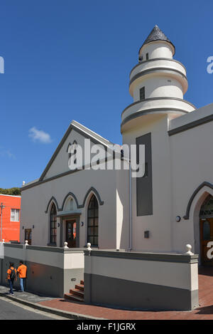 Moschee Shafee in Cape Malay Bo-Kaap Viertel, Chiappini Street, Cape Town, Western Cape Province, Südafrika Stockfoto