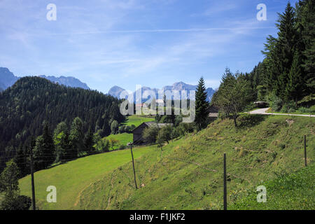 Panorama Solcava Road, Slowenien Stockfoto