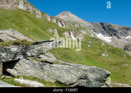 Wandern in den Alpen von Österreich Stockfoto