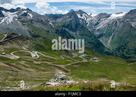 Wandern in den Alpen von Österreich Stockfoto