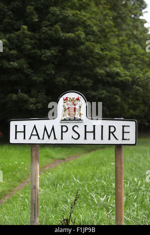 Hampshire Schild mit dem Wappen der Hampshire Stockfoto