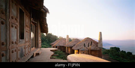 Ngorongoro Crater Lodge, Ngorongoro Conservation Area, Vereinigte Republik Tansania, Afrika Stockfoto