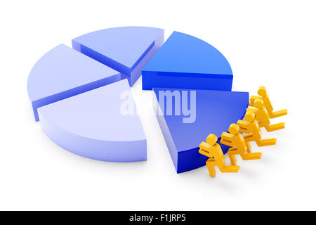 Teamarbeit-Konzept Stockfoto