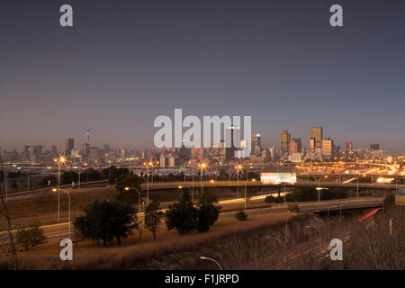 Skyline der Stadt Johannesburg, Gauteng, Südafrika Stockfoto