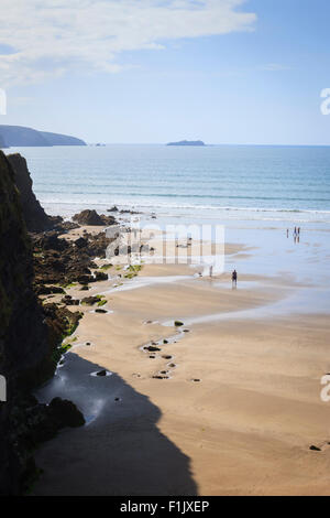 Broad Haven Haverfordwest St Brides Bay Pembrokeshire Wales Stockfoto