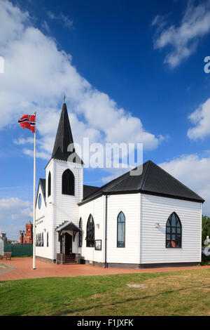 Norwegischen Matrosen Kirche Cardiff Bay Cardiff Wales Stockfoto