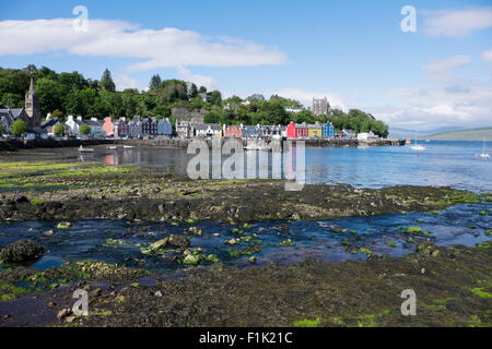 Tobermory - Seite Hafengebäuden Isle of Mull, Schottland, UK LA007537 Stockfoto