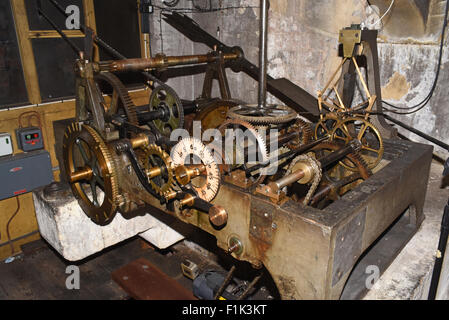 Leeds Rathaus Uhrwerk gemacht von F. Dent London 1859 Leeds Yorkshire Vereinigtes Königreich Stockfoto