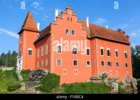 Cervena Lhota, Wasserburg, Süd-Böhmen, Tschechische Republik, Europa Stockfoto