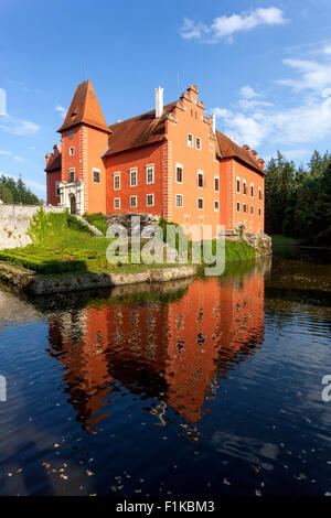 Cervena Lhota, Wasserburg, Süd-Böhmen, Tschechische Republik, Europa Stockfoto