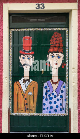 Funchal, Madeira Tür Kunst Stockfoto