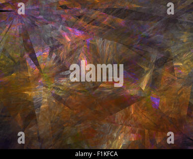 Abstrakte Fraktal Hintergrund Leuchten strahlen, Marmor, mehrfarbig Stockfoto