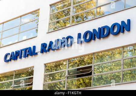 Capital Radio London Gebäude, Westend Stockfoto