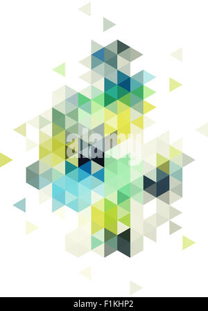 abstrakte low-Poly Vektor Hintergrund, Dreieck-Muster Stockfoto