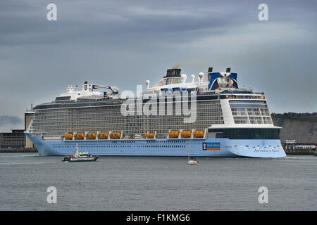 Hymne der Meere lebenden Hafen Getxo Stockfoto