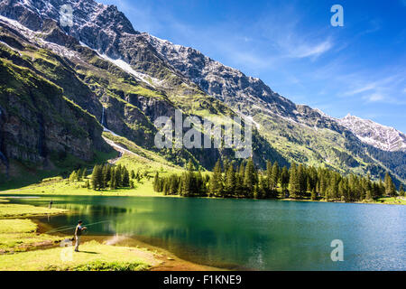 Ansichten rund um den Hintersee, in der Nähe von Zell am See, Österreich Stockfoto