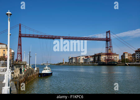 Puente de Bizcaya (Schwebefähre), Portugalete, Biskaya, Baskenland, Baskenland, Spanien, Europa Stockfoto