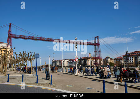 Puente de Bizcaya (Schwebefähre), Portugalete, Biskaya, Baskenland, Baskenland, Spanien, Europa Stockfoto