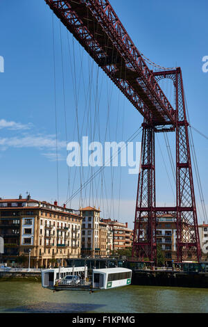 Puente de Bizcaya (Schwebefähre), Portugalete, Biskaya, Baskenland, Baskenland, Spanien, Europa Stockfoto