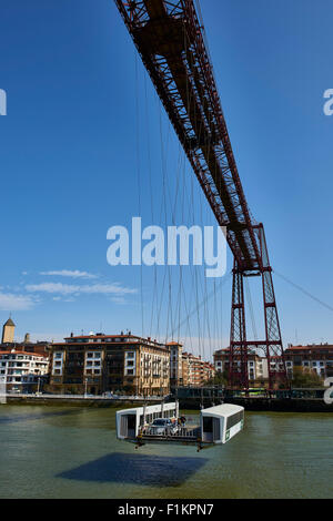 Puente de Bizcaya (Schwebefähre), Portugalete, Biskaya, Baskenland, Baskenland, Spanien, Europa Stockfoto