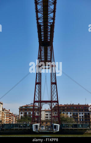 Puente de Bizcaya (Schwebefähre), Portugalete, Biskaya, Baskenland, Baskenland, Spanien, Europa Stockfoto