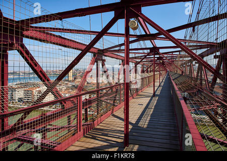 Puente de Bizcaya (Schwebefähre), Portugalete, Biskaya, Baskenland, Baskenland, Spanien, Europa Stockfoto