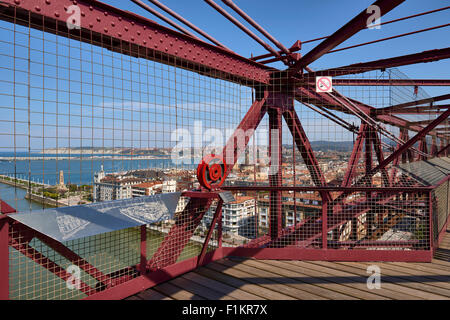 Puente de Bizcaya (Schwebefähre), Portugalete, Biskaya, Baskenland, Baskenland, Spanien, Europa Stockfoto