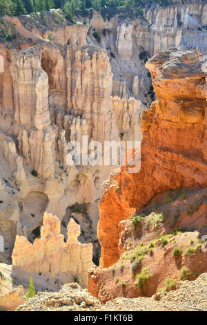 Blick auf den Windows-Abschnitt von Bryce Point im Bryce-Canyon-Nationalpark im Südwesten Utah Stockfoto