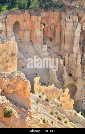 Blick auf den Windows-Abschnitt von Bryce Point im Bryce-Canyon-Nationalpark im Südwesten Utah Stockfoto