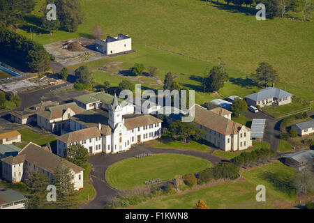 Ehemalige St Stephen Schule, Bombay, South Auckland, Nordinsel, Neuseeland - Antenne Stockfoto