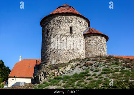 St. Catherine Rotunda in Znojmo, Südmähren, Tschechien, Europa Stockfoto