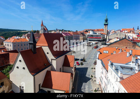 Znojmo Tschechische Republik Südmähren Blick Auf Den Altstädter Ring Stockfoto