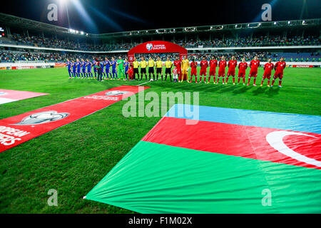 Baku, Aserbaidschan. 03rd Sep 2015. EURO 2016 Gruppe H Qualifier Match zwischen Aserbaidschan und Kroatien Bakcell Arena Stadion in Baku. Bildnachweis: Aziz Karimov / | Pazifische Presse/Alamy Live-Nachrichten Stockfoto