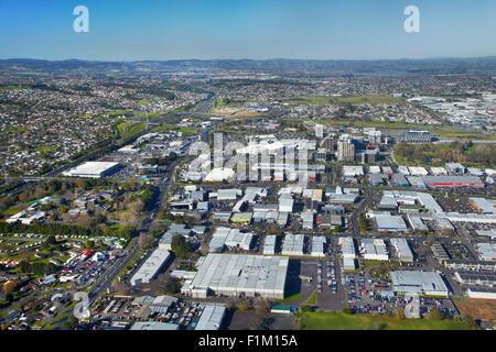 Manukau City Centre, Auckland, Nordinsel, Neuseeland - Antenne Stockfoto