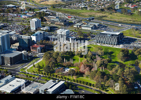 Hayman Park und Manukau City Centre, Auckland, Nordinsel, Neuseeland - Antenne Stockfoto