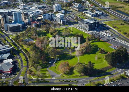 Hayman Park und Manukau City Centre, Auckland, Nordinsel, Neuseeland - Antenne Stockfoto