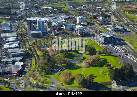 Hayman Park und Manukau City Centre, Auckland, Nordinsel, Neuseeland - Antenne Stockfoto