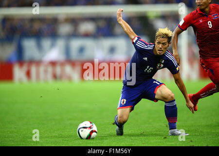 Saitama, Japan. 3. Sep 2015. Hotaru Yamaguchi (JPN) Fußball: FIFA World Cup Russland 2018 asiatische Qualifikation zweite Runde Gruppe E match zwischen Japan 3-0 Kambodscha im Saitama Stadium 2002 in Saitama, Japan. Bildnachweis: Kenzaburo Matsuoka/AFLO/Alamy Live-Nachrichten Stockfoto