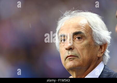 Saitama, Japan. 3. Sep 2015. Vahid Halilhodzic (JPN) Fußball: Japans Trainer Vahid Halilhodzic bevor die FIFA World Cup Russland 2018 asiatische Qualifikation zweite Runde Gruppe E match zwischen Japan 3-0 Kambodscha im Saitama Stadium 2002 in Saitama, Japan. Bildnachweis: Kenzaburo Matsuoka/AFLO/Alamy Live-Nachrichten Stockfoto