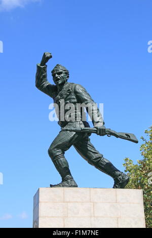 Denkmal für einen unbekannten Partisan, Rruga Xhorxhi W Bush, Tirana, Albanien, Balkan, Europa Stockfoto