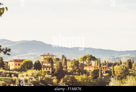 Foto von Florenz Landschaft mit ein schönes Licht. Stockfoto