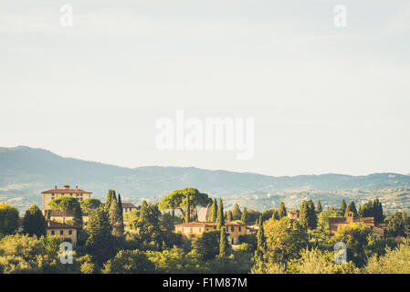 Foto von Florenz Landschaft mit ein schönes Licht. Stockfoto