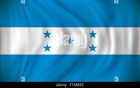 Flagge von Honduras - Vektor-illustration Stock Vektor