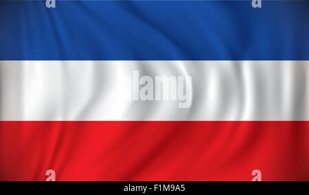 Flagge von Serbien und Montenegro - Vektor-illustration Stock Vektor