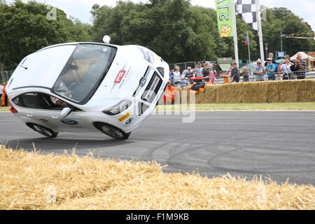 Paul Swift Stuntfahrer Auto Fest Nord 2015 Stockfoto