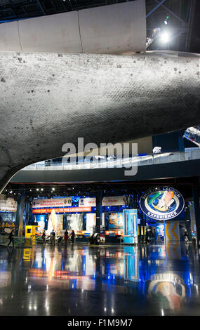 Atlantis-Raumfähre im Kennedy Space Center, Florida. Stockfoto