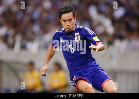 Saitama, Japan. 3. Sep 2015. Yuto Nagatomo (JPN) Fußball: FIFA World Cup Russland 2018 asiatische Qualifikation zweite Runde Gruppe E match zwischen Japan 3-0 Kambodscha im Saitama Stadium 2002 in Saitama, Japan. Bildnachweis: AFLO/Alamy Live-Nachrichten Stockfoto