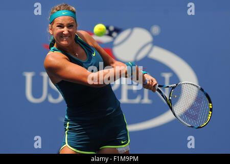 New York City, NY, USA. 03rd Sep 2015. USA US Open spielte Billie Jean King Tennis Center, Flushing Meadow NY. Victoria Azarenka (BLR) Credit: Aktion Plus Sport/Alamy Live-Nachrichten Stockfoto