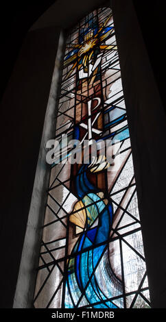 Das Westfenster, St. David's, Kirche, Newbold auf Stour, Warwickshire, England, Vereinigtes Königreich Stockfoto