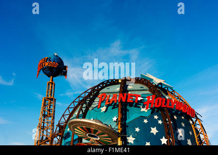 Exterieur des Planet Hollywood-Restaurant in Orlando, Florida. Stockfoto